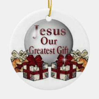 Jesus ist der wahre Grund während der Keramikornament