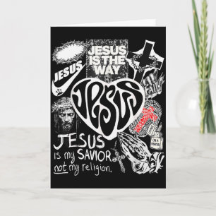 Jesus ist der Weg Christlicher Bibelvers Gott Glau Karte
