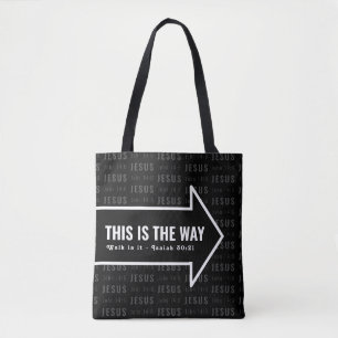 JESUS IST DER WEG Christlicher Bibelverse Tasche