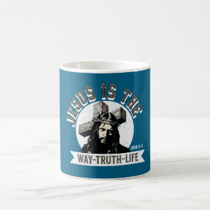 Jesus ist der Weg der Wahrheit und des Lebens Kaffeetasse