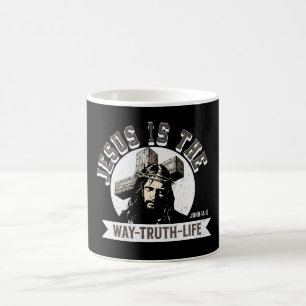Jesus ist der Weg der Wahrheit und des Lebens Kaffeetasse