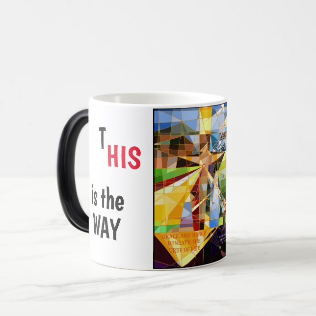Jesus ist der Weg Verwandlungstasse (Vorderseite Links)