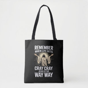 Jesus ist der Weg Weihnachten Lustig Glaube Religi Tasche