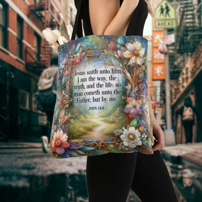 Jesus ist der Weg, wie die Blumenbibel Verse Chris Tasche (Von Creator hochgeladen)