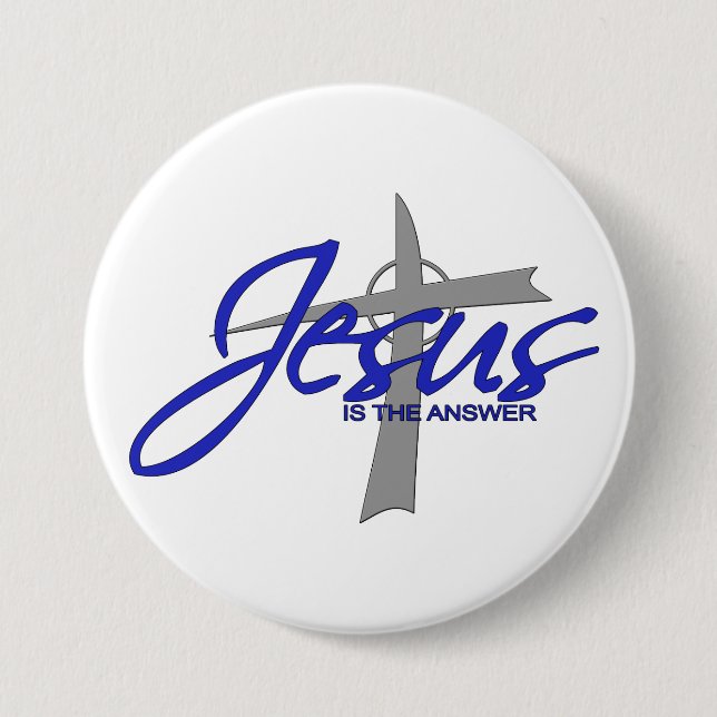 Jesus ist die Antwort Button (Vorderseite)