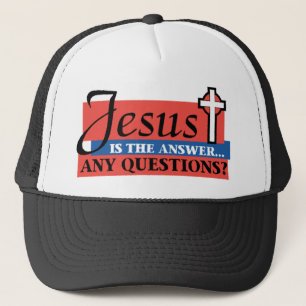 Jesus ist die Antwort Truckerkappe