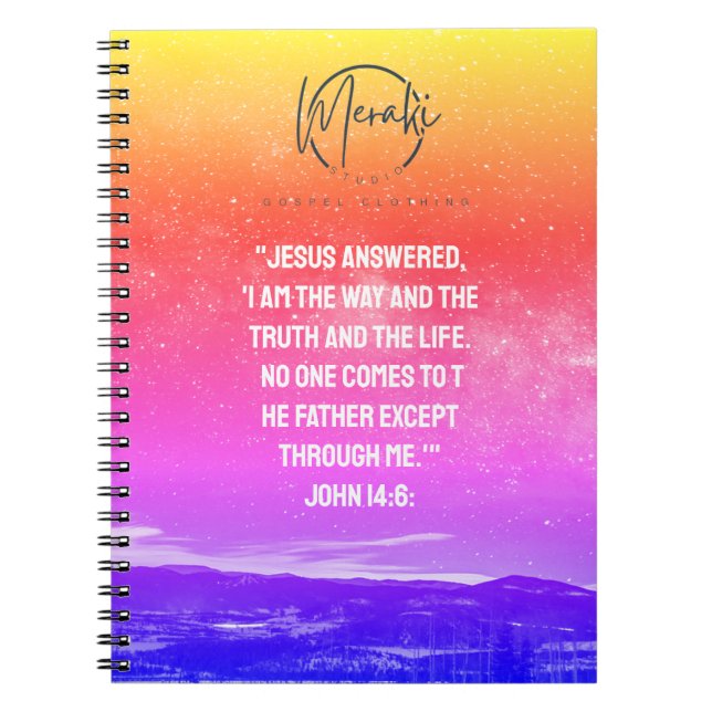 Jesus ist die Art, wie Spiral Foto Notebook Notizblock (Vorderseite)