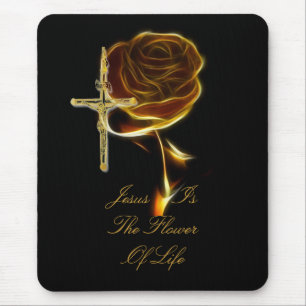 JESUS IST DIE BLUME DES LEBENS MOUSEPAD