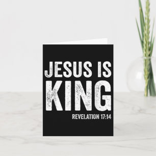 Jesus ist die Königsoffenbarung 17_14 Christliche Karte