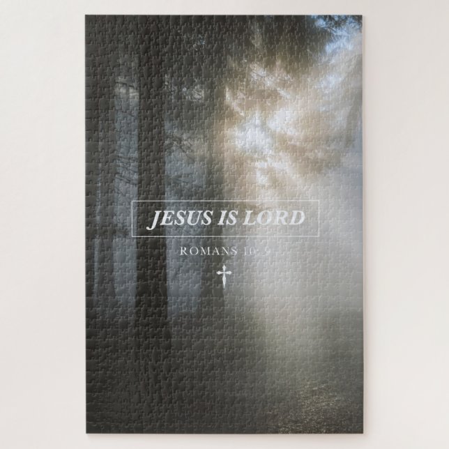 Jesus ist die LORD Römer 10:9 Christliche Bibelver (Vertikal)