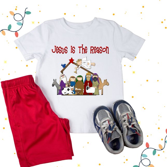 Jesus ist die Verursacherszene Baby T-shirt (Von Creator hochgeladen)