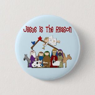 Jesus ist die Verursacherszene Button