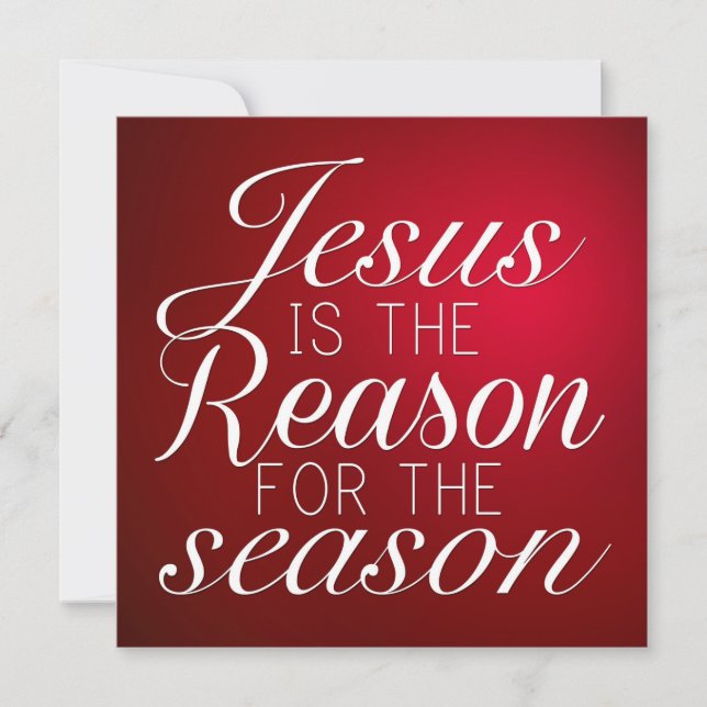 Jesus ist die Weihnachtszeit Einladung (Vorderseite)