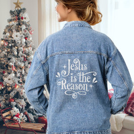 Jesus ist die Weihnachtszeit Jeansjacke