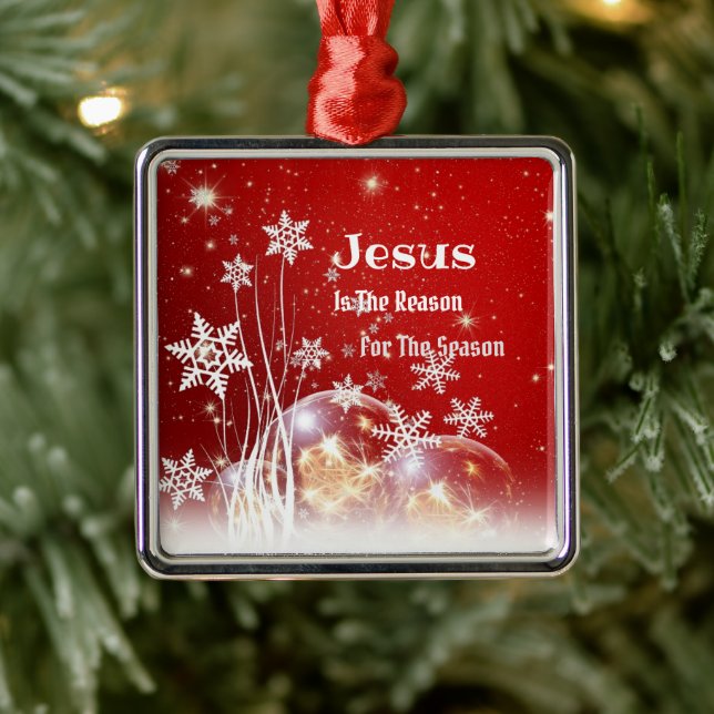 Jesus ist die Weihnachtszeit Ornament Aus Metall (Baum)