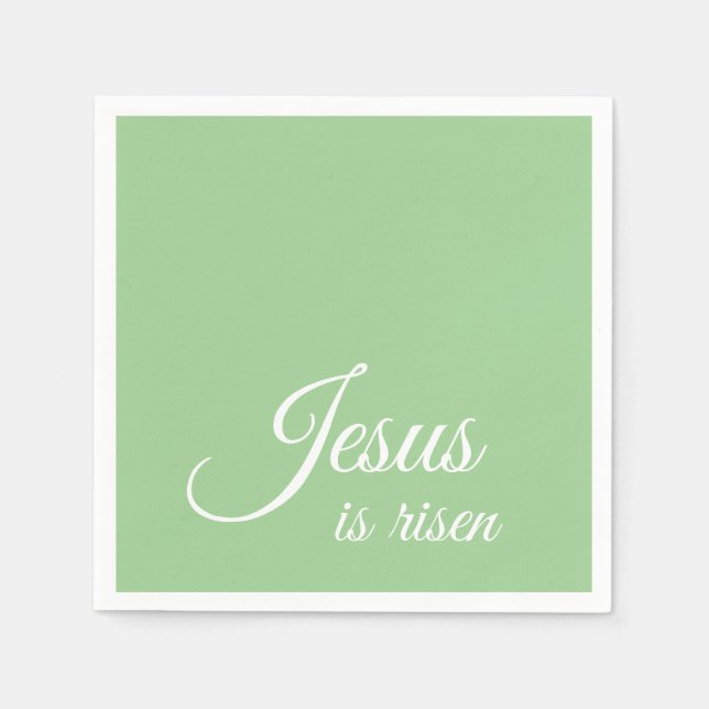 Jesus ist ein Christliches, elegantes, grünes Oste Serviette (Vorderseite)