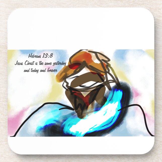 Jesus ist ein Freund Getränkeuntersetzer (Vorderseite)