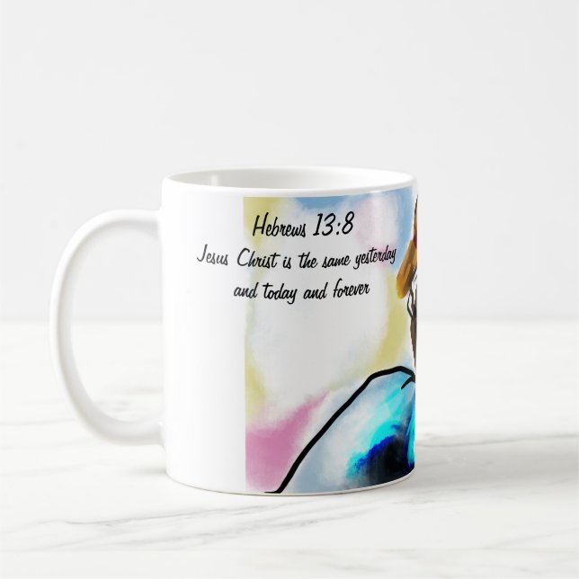 Jesus ist ein Freund Kaffeetasse (Links)