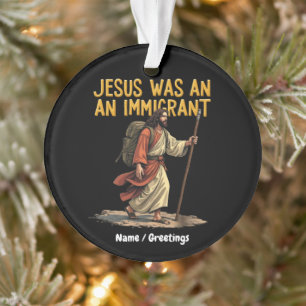 Jesus ist eine einzigartige Cross-Design-Unterstüt Ornament