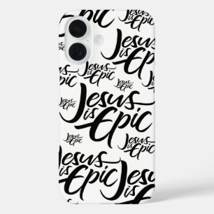 Jesus ist EPIC - Christliche Kalligraphie schreibe iPhone 16 Hülle