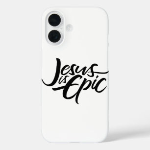 Jesus ist EPISCH - Lettering Christliche Kalligraf iPhone 16 Hülle