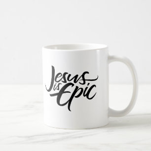 Jesus ist epische Schrift Religiöse Kalligraphie Kaffeetasse