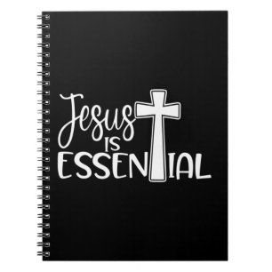 Jesus ist essenzielles Cross T-ShirtPerfect für di Notizblock