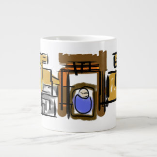 Jesus ist geboren Jumbo-Tasse