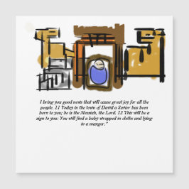 Jesus ist geboren magnetkarte