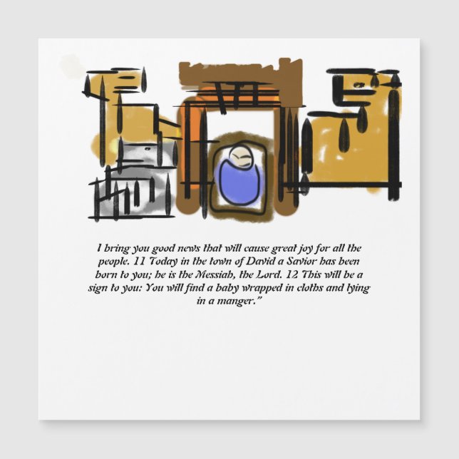 Jesus ist geboren magnetkarte (Vorderseite)