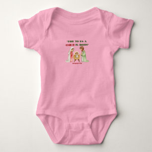Jesus ist geboren - Weihnachtsthema Baby Strampler