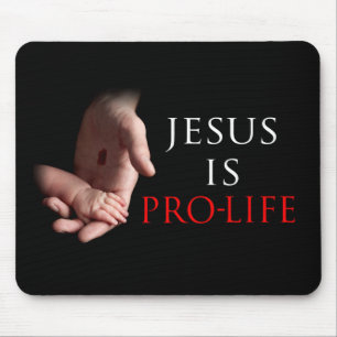 Jesus ist gegen die Abtreibung Mousepad