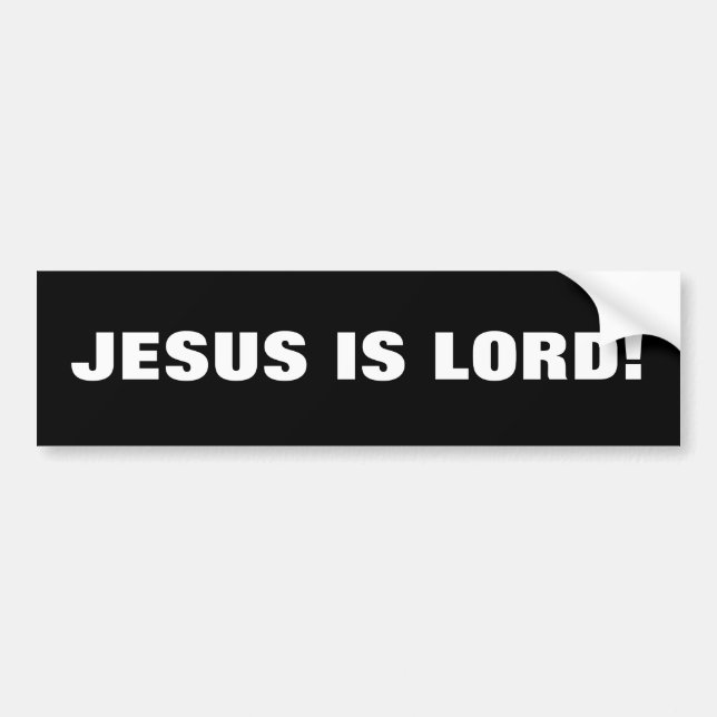 JESUS IST HERR! AUTOAUFKLEBER (Vorne)