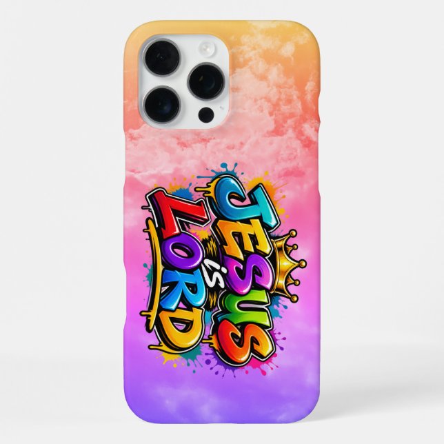 Jesus ist Herr iPhone 16 Pro Max Hülle (Rückseite)
