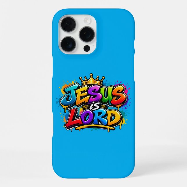 Jesus ist Herr iPhone 16 Pro Max Hülle (Rückseite)
