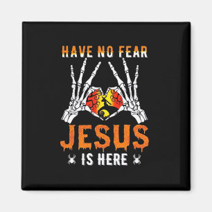 Jesus ist Herz-Skelett-Hand Magnet