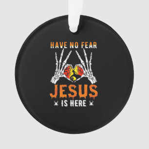 Jesus ist Herz-Skelett-Hand Ornament