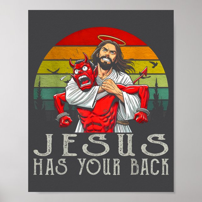 Jesus ist hinter dir! Jesus Poster (Vorne)