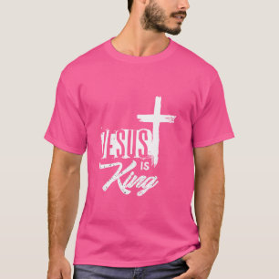 Jesus ist König Bibel Bibel Zitat Christliche Zeil T-Shirt