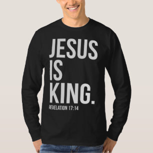 Jesus ist König Bibel Zitat Christlich T-Shirt