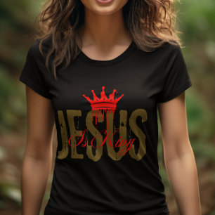 Jesus ist König Christliche Bibel Spiritual für Fr T-Shirt
