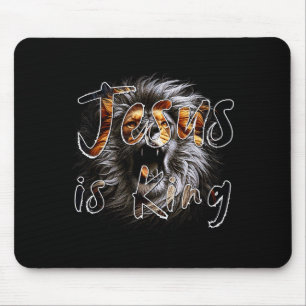 Jesus ist König, der Löwe von Juda schlägt Christi Mousepad