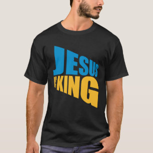Jesus ist König-Gott-Kronen-Liebe Kreuz Heilige Ch T-Shirt