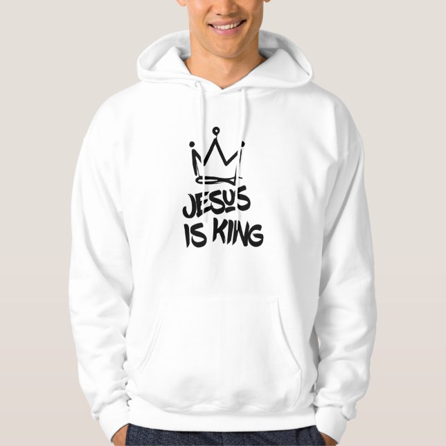 Jesus ist König Hoodie (Vorderseite)