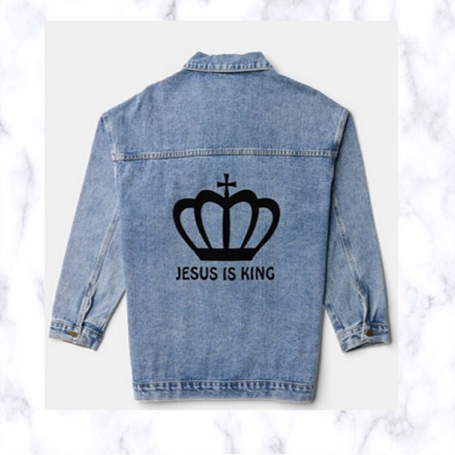 Jesus ist König Jeansjacke (Von Creator hochgeladen)