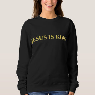 Jesus ist König Jesus ist König, blau, klein Sweatshirt