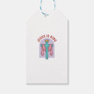 Jesus ist König Kreuz Krone Vintage Christliches T Geschenkanhänger