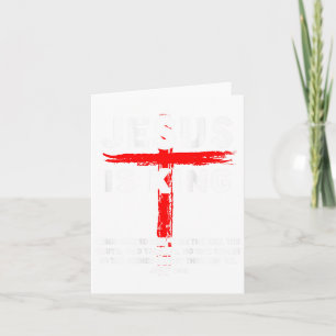 Jesus ist König Männer Frauen Christliches Kreuz J Karte