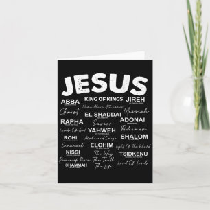 Jesus ist König Namen Gottes Hebräisch Jesus Chris Karte