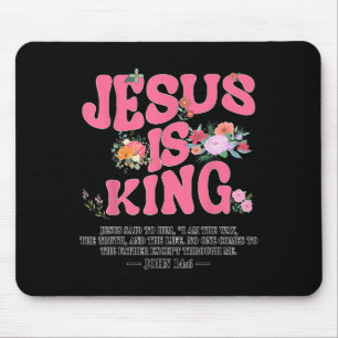 Jesus ist König Nk Christlicher Kleinkind Gott Sch Mousepad